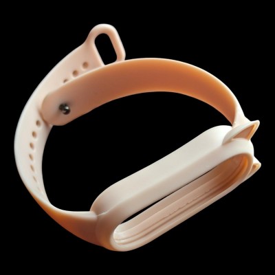 Ремінець для фітнес браслета Mi Band 3/4/5/6 CAT вушка Пудра