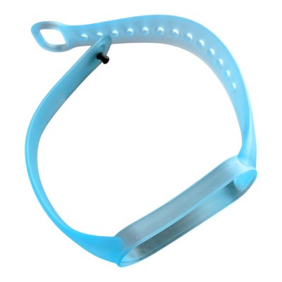 Ремінець для фітнес браслета Mi Band 5/6 кольоровий прозоро-блакитний