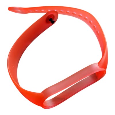 Ремінець для фітнес браслета Mi Band 5/6 кольоровий прозоро-кораловий