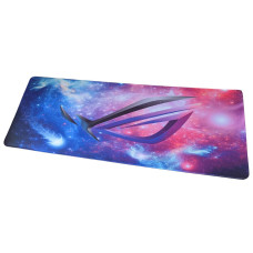 Килимок для мишки 780x300мм Asus ROG космос з боковою прошивкою, антиковзаюча основа