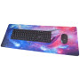 Килимок для мишки 780x300мм Asus ROG космос з боковою прошивкою, антиковзаюча основа