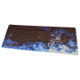 Килимок для мишки 780х300мм Razer Blue fire з боковою прошивкою, антиковзаюча основа
