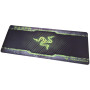 Килимок для мишки 780x300мм Razer Caution зелений з боковою прошивкою, антиковзаюча основа