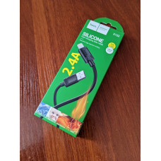 Кабель X122 USB - Lightning 1m Чорний